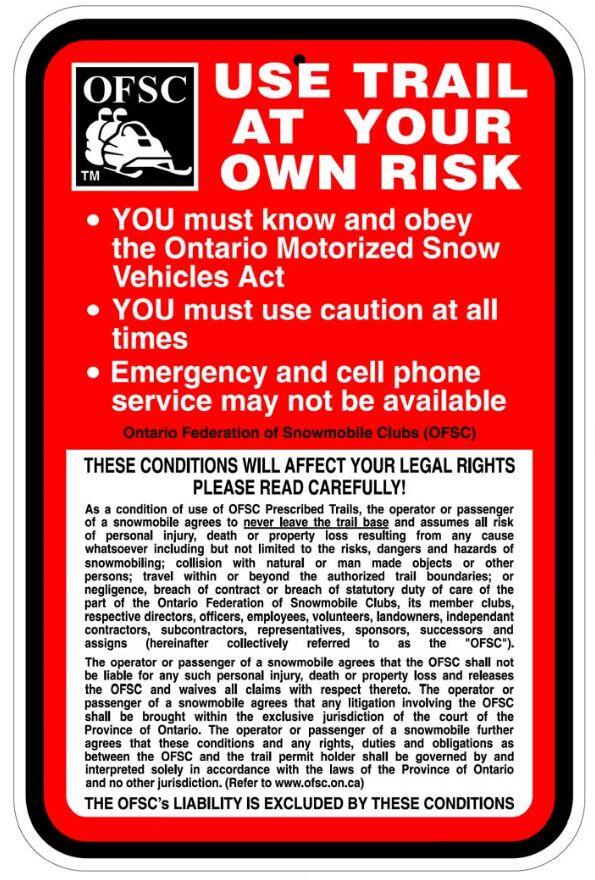A Rider's Guide to Ontario Snowmobile Trail Signs Northern Ontario Travel